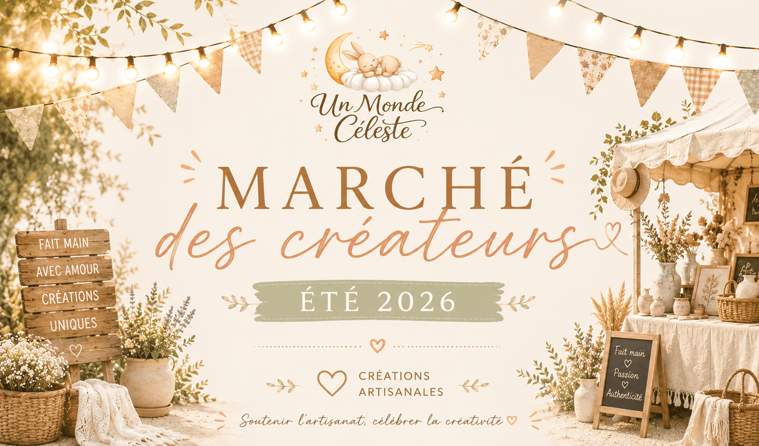 Retrouvez Un Monde Céleste sur les marchés de créateurs cet été ! 🧵