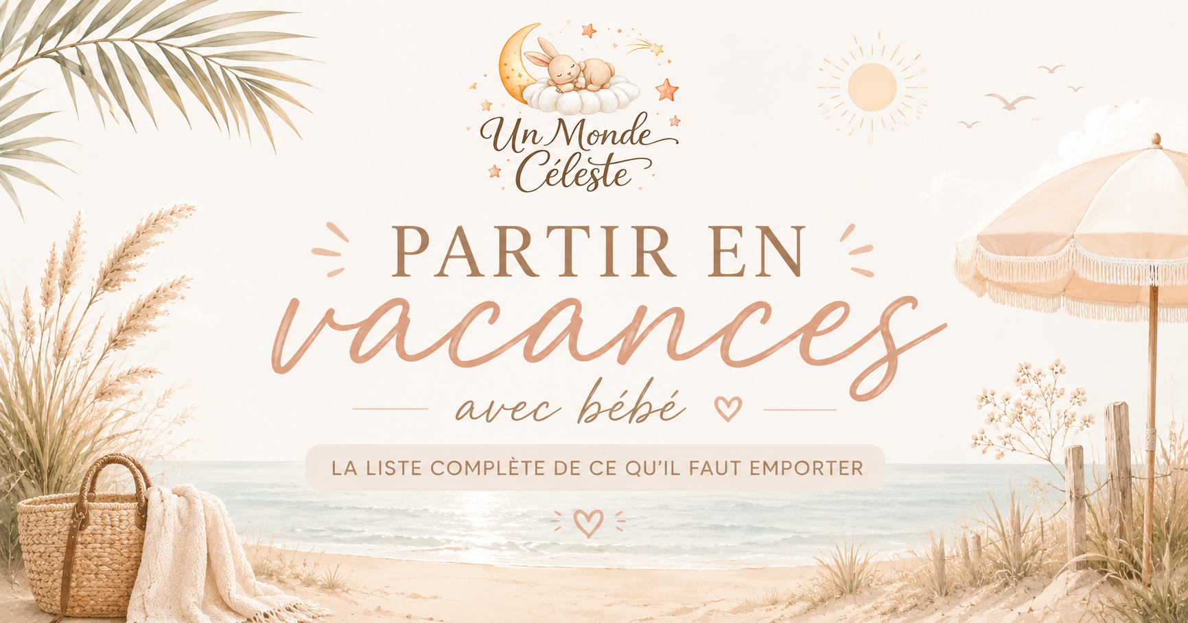 Partir en vacances avec bébé : la liste complète de ce qu'il faut emporter