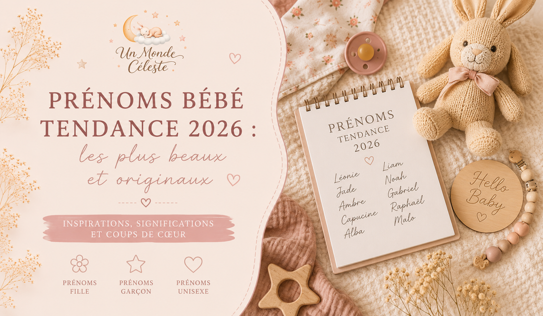 Prénoms bébé tendance 2026 : les plus beaux et originaux