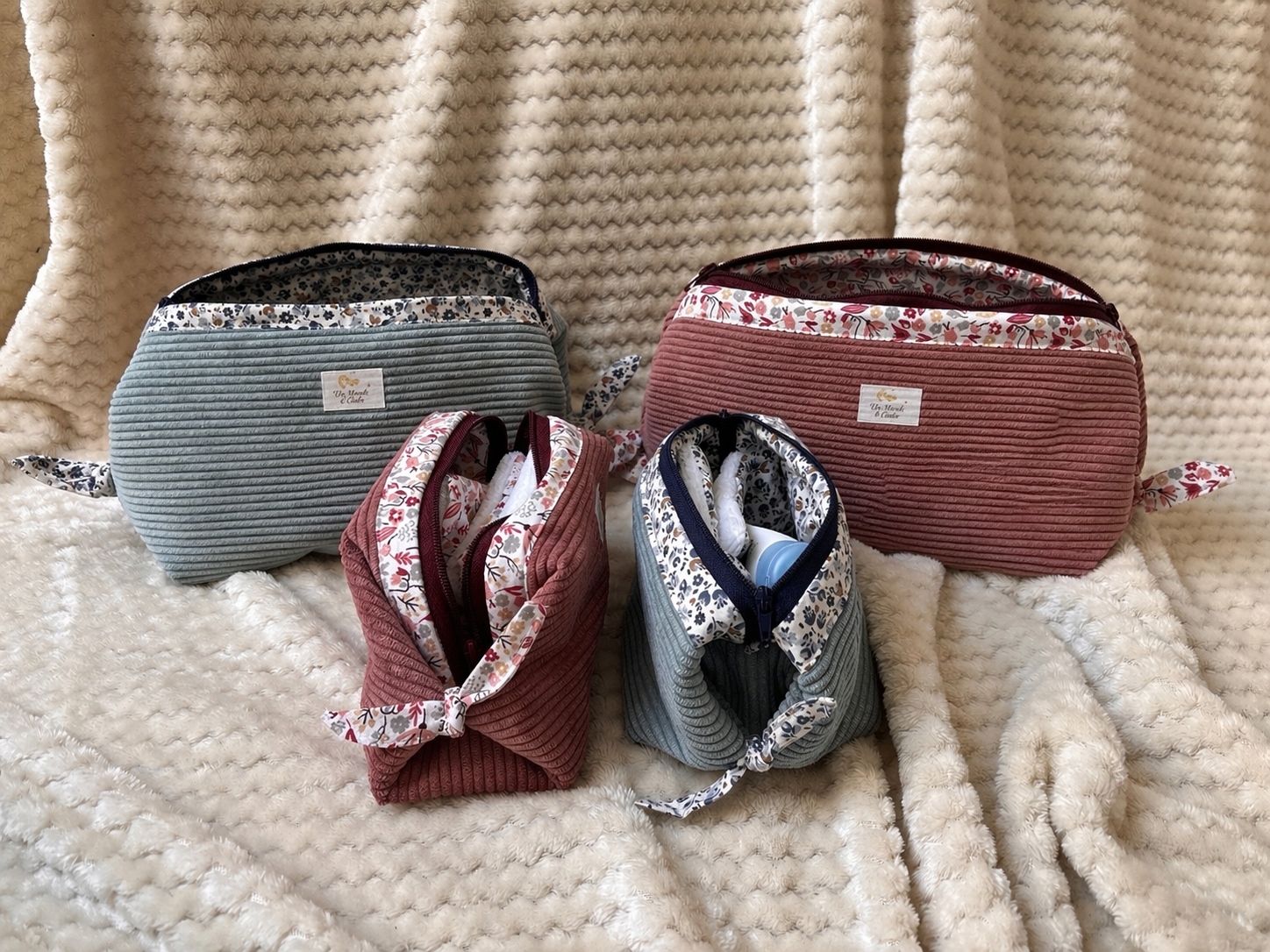 Coffret Maman Bébé artisanal matchy-matchy certifié Oeko-Tex