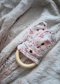 Anneau de dentition bébé en bois naturel, fait main - « Ballet Céleste"