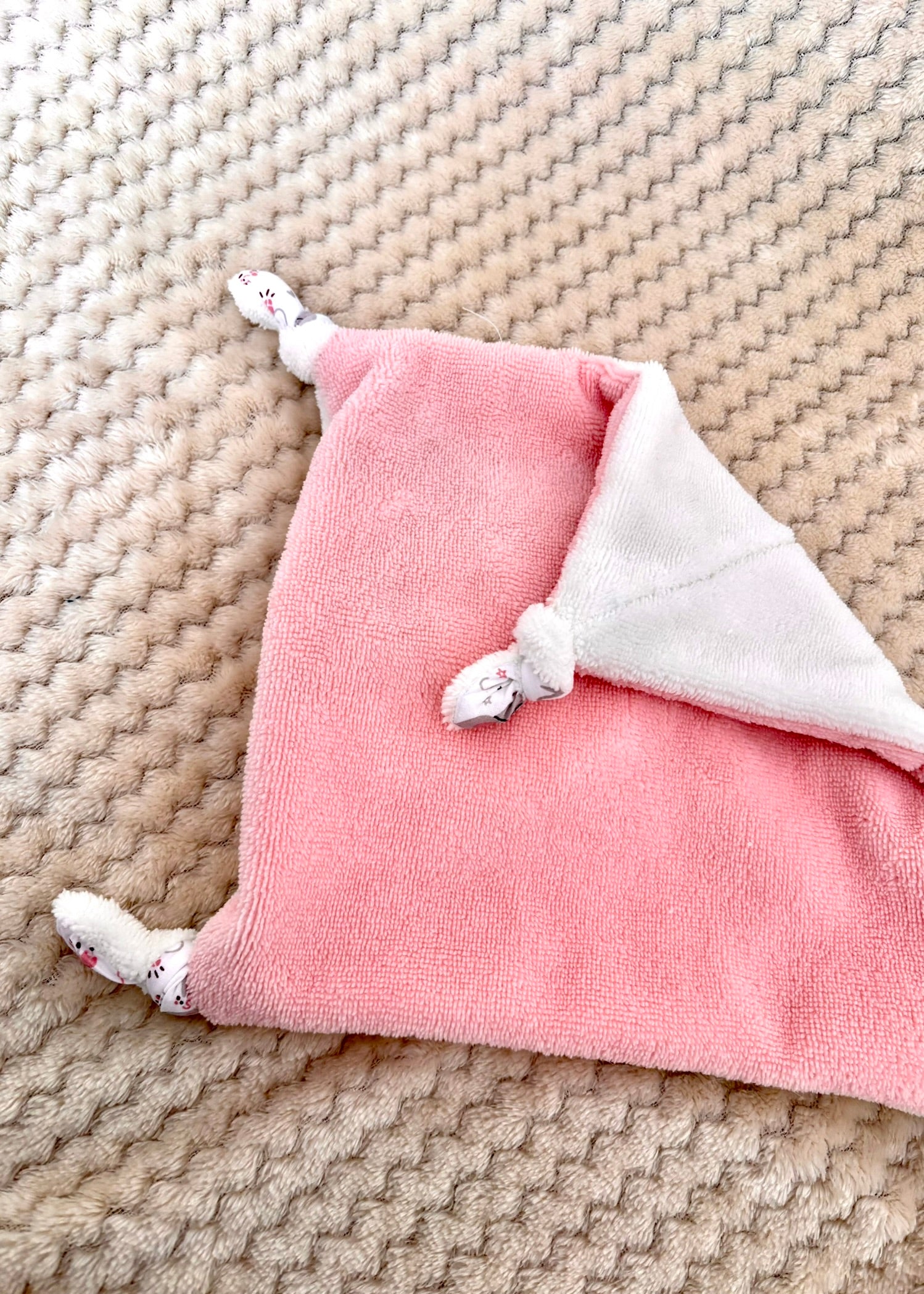 Doudou artisanal bébé, cadeau de naissance unique et fait main - "Ballet Céleste"