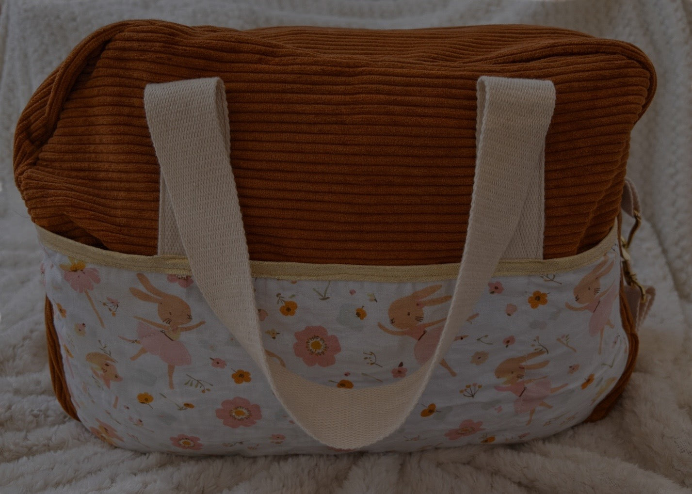 Sac à langer fait main couture française certifié Oeko-Tex