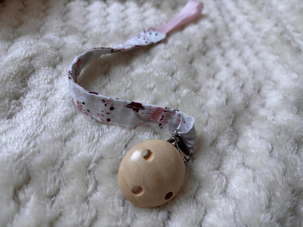 Attache tétine fait main collection Ballet Céleste