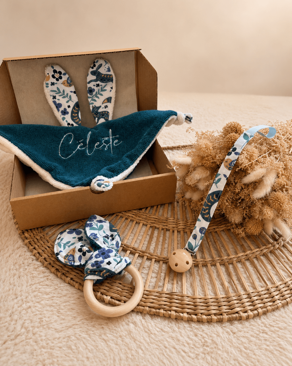 Coffret naissance fait main "Forêt stellaire"
