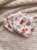 Cotons lavables faits main collection Promenade d'Automne certifiés Oeko-Tex bébé