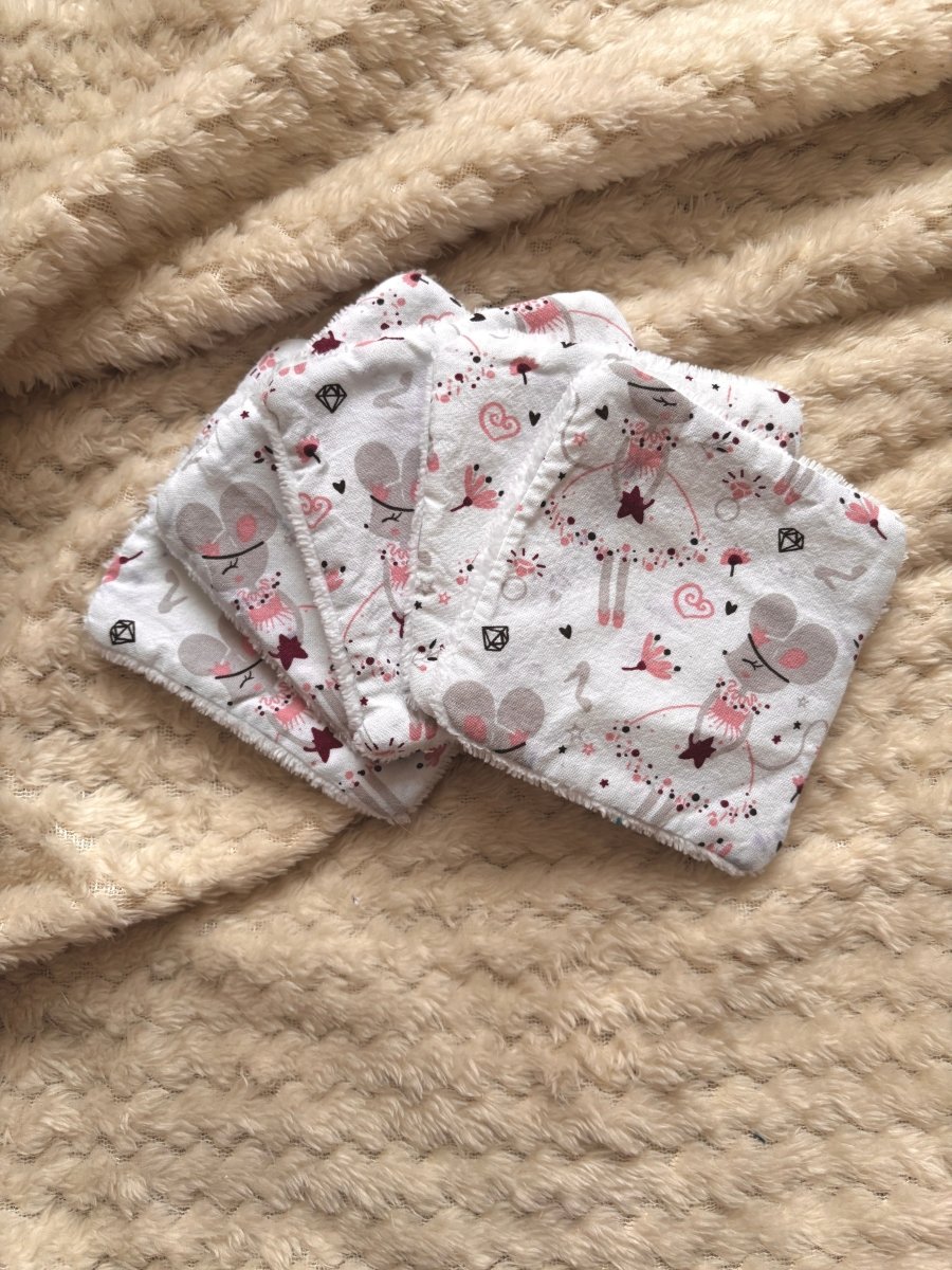 Cotons lavables artisanaux peau sensible bébé certifiés Oeko-Tex