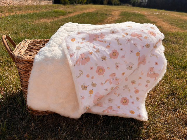 Couverture double-face (coton & doudou)