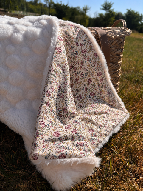 Couverture double-face (coton & doudou)