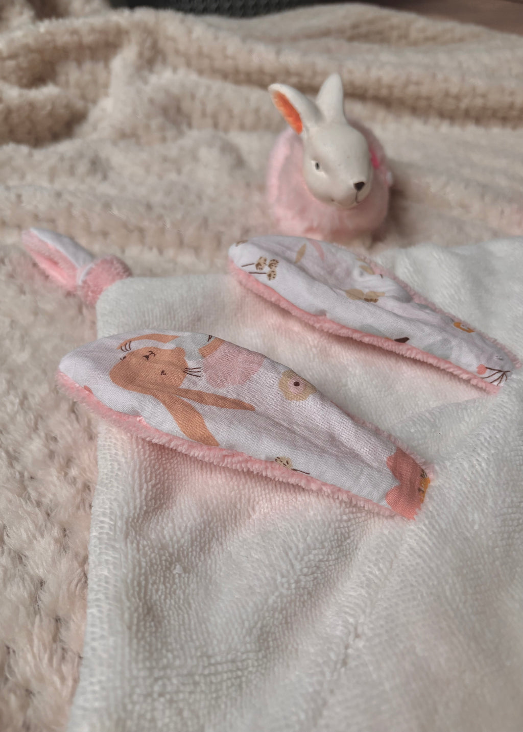 Doudou bébé fait main collection Douceur Printanière