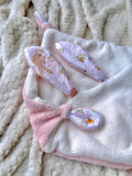 Doudou bébé fait main collection Douceur printanière
