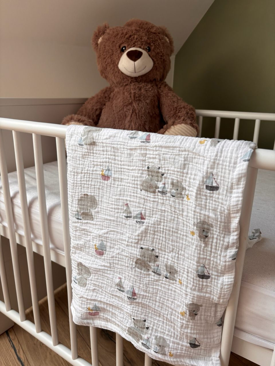 Lange bébé en gaze de coton 70x70 cm