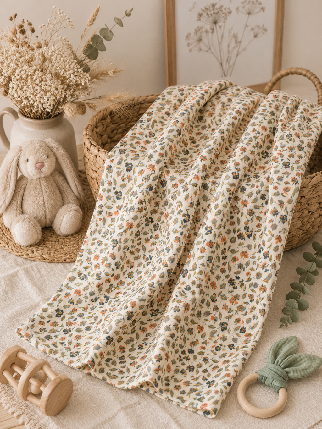 Lange bébé en gaze de coton à motifs - Différents coloris