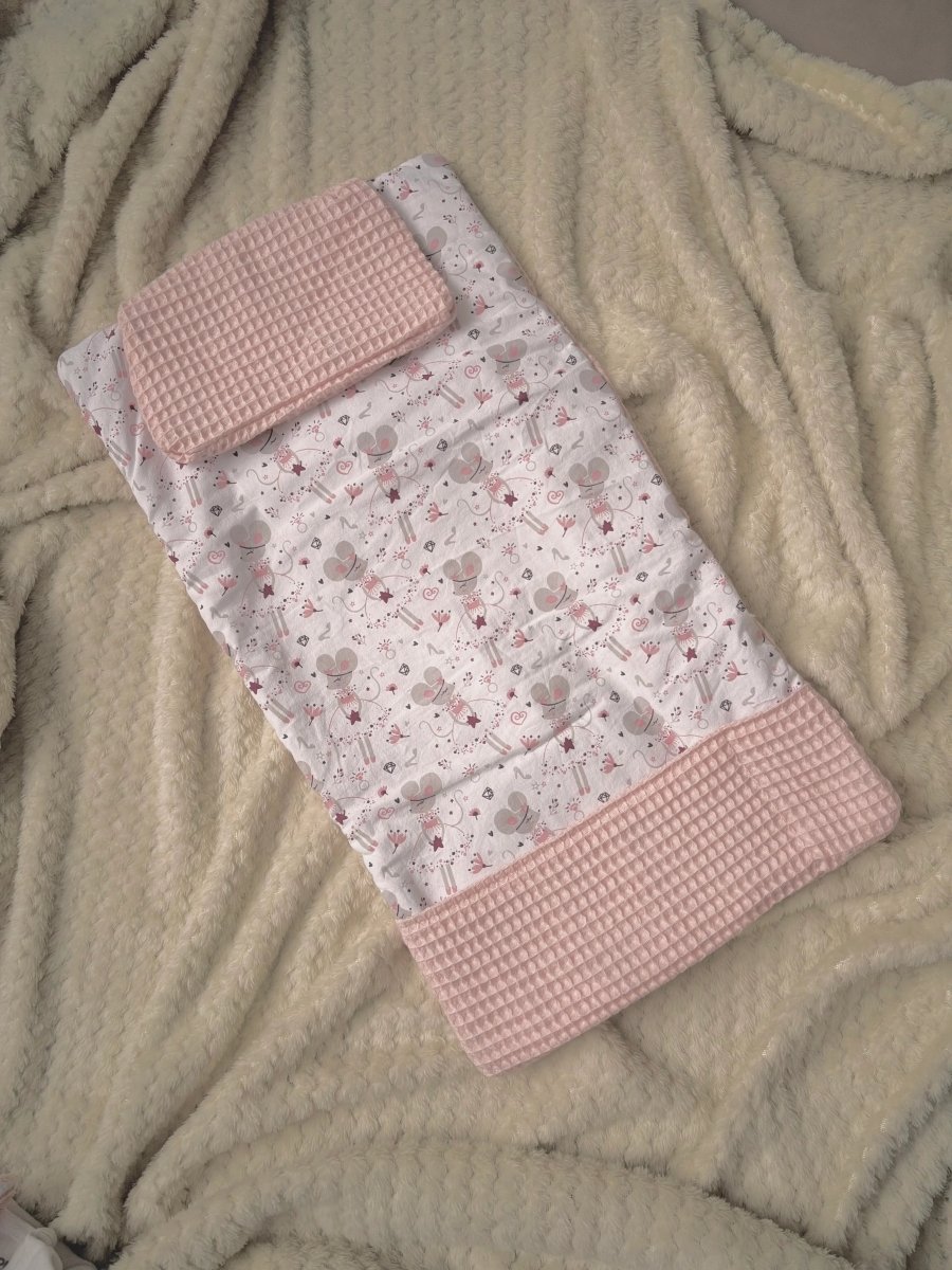 Tapis à langer nomade fait main - Collection Ballet Céleste