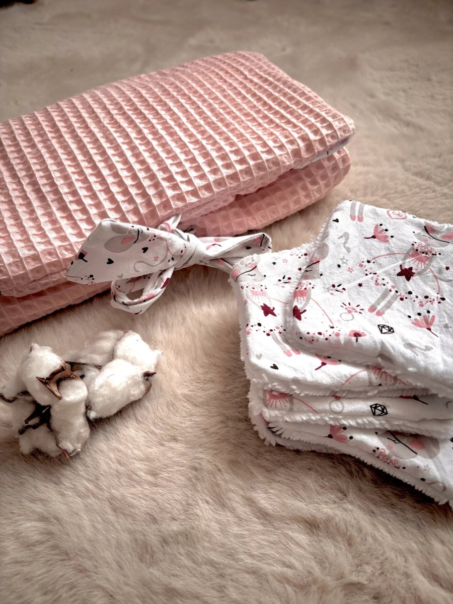 Tapis à langer nomade fait main - Collection Ballet Céleste