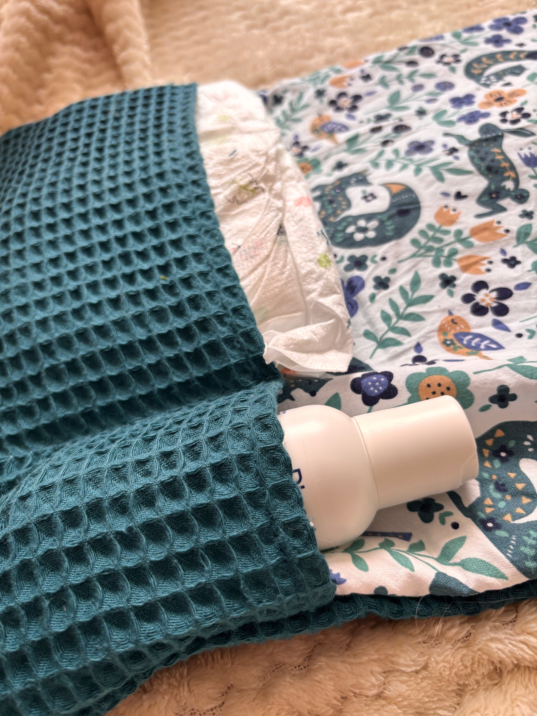 Tapis à langer nomade fait main "Forêt stellaire"