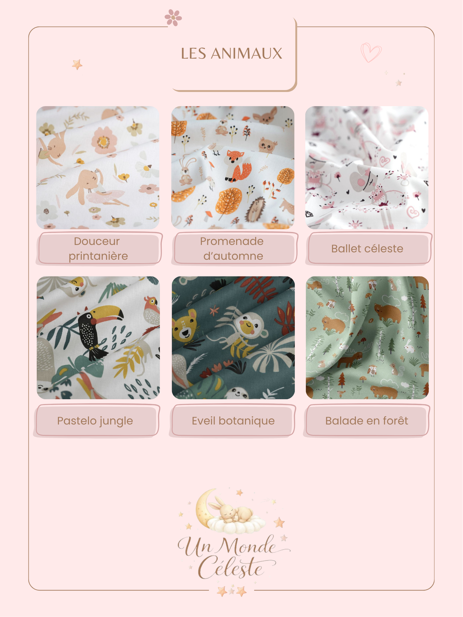 Cotons lavables pour bébé - Lot de 7 cotons à composer