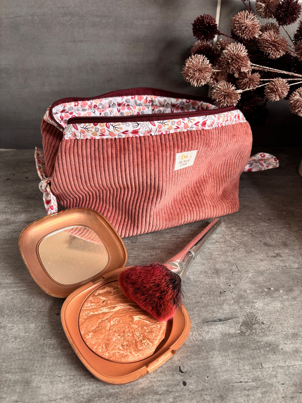 Trousse de toilette - Pétales d'amour