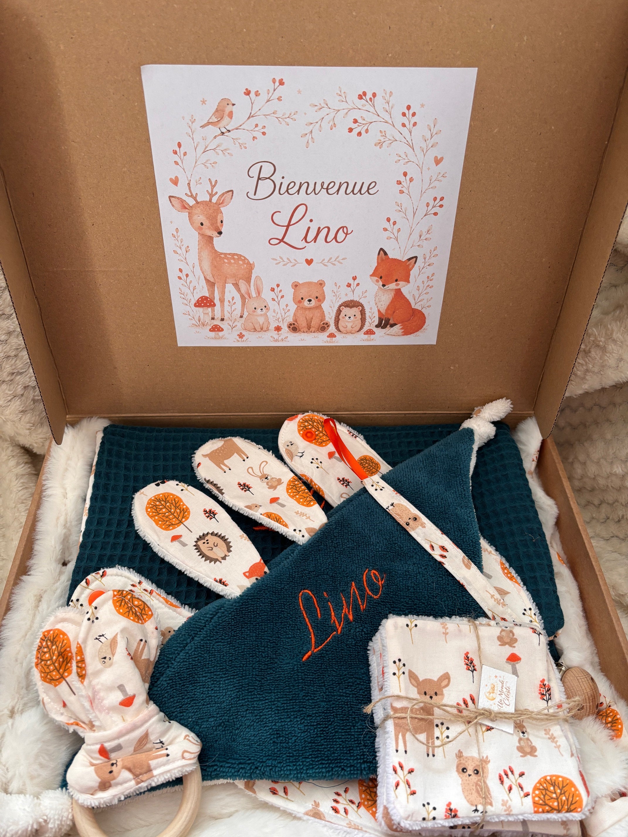 Trousseau de naissance complet - 7 produits + 1 broderie offerte